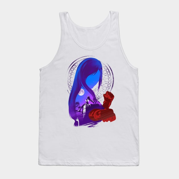 Tifa the Childhood Friend Tank Top by plonkbeast